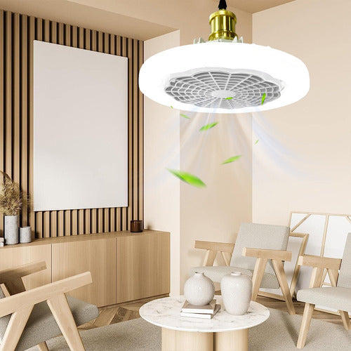 Foco Ventilador LED Inteligente 2 en 1 (Luz + Aire Fresco)