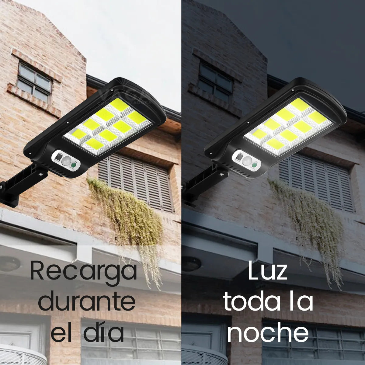 Lámpara Solar Suburbana LED (Tipo Alumbrado Público + Control Remoto)