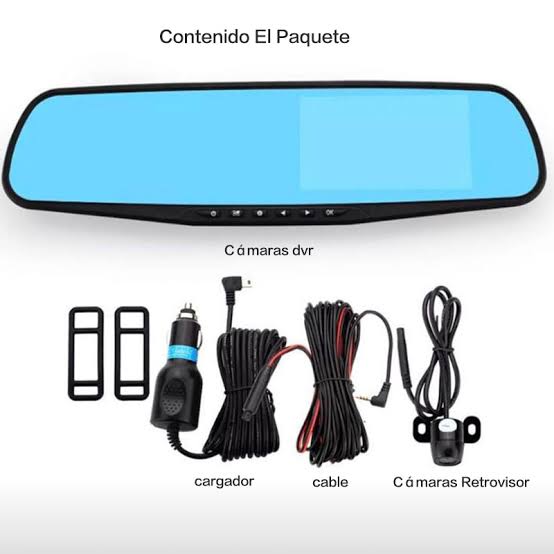 Espejo Retrovisor Inteligente Dual (Cámara Frontal + Reversa)